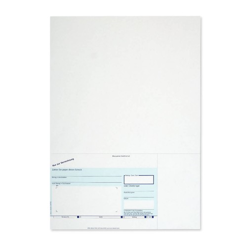 100 verrechnungsscheck - 100,