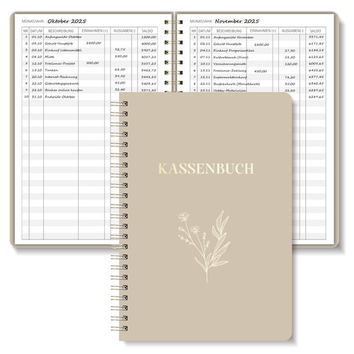 Kassenbuch buchhaltungsbuch - kassenbuch, a5