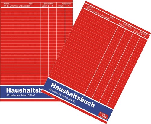 Haushaltsbuch 80 seiten - x,