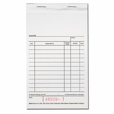 100 Quittungsblöcke mit