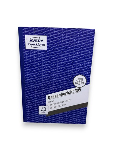Zweckform kassenbericht 305 - kassenbericht,