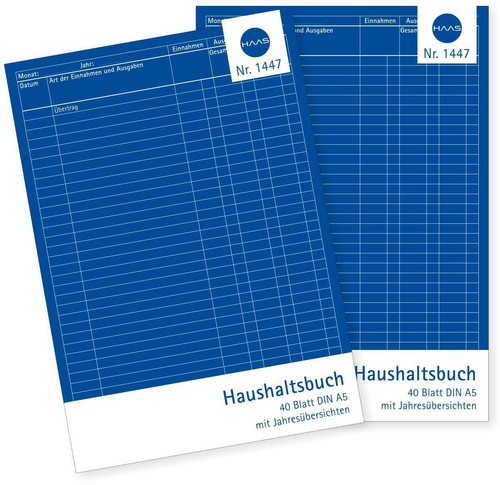 Haushaltsbuch 80 seiten - 2, x