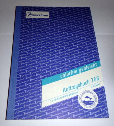 Zweckform 756 auftragsbuch - 756,,