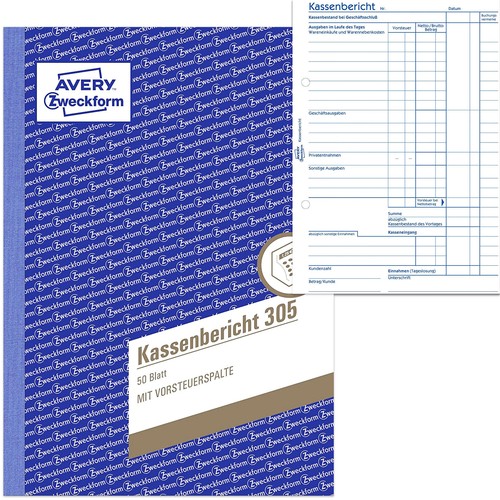 Avery zweckform kassenbericht - avery,