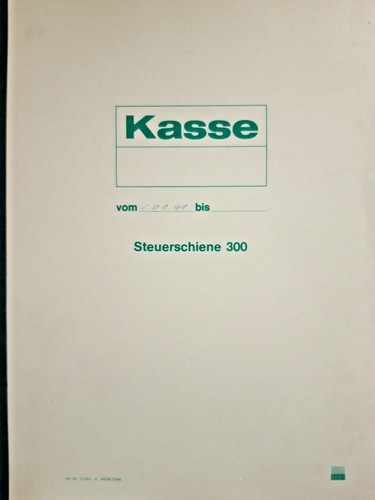 Kassenbuch steuerschiene 300 - 300,