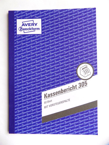 Kassenbericht zweckform 305 - kassenbericht,