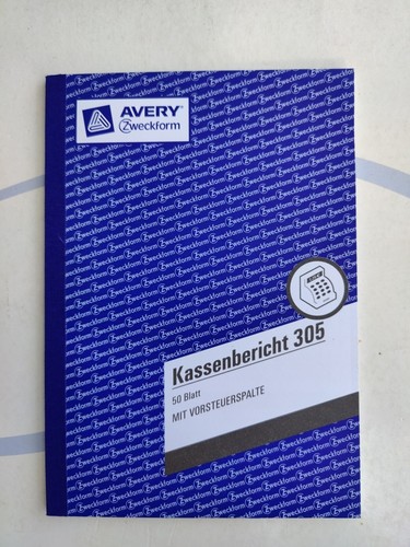Zweckform kassenbericht 305 - kassenbericht,